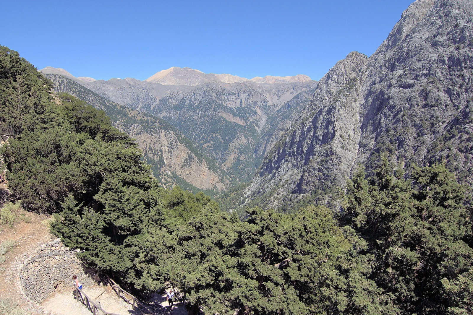 Xyloskalo, the northern entrance to Samaria Gorge